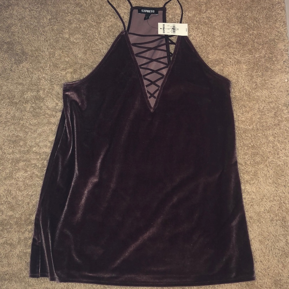 [EXPRESS] CRUSHED VELVET TANK